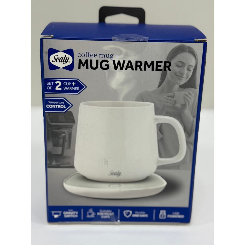 New Sealy Coffe Mug/Mug Warmer Set.  KK570